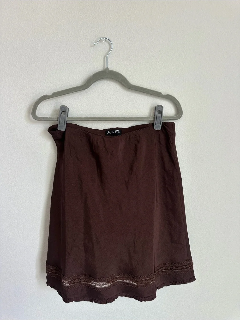 J. Crew Chocolate Brown A-Line Skirt